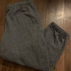 Calvin Klein Men’s Jogger Sweatpants 2XL Charcoal Gray pockets & ankle cuff EUC